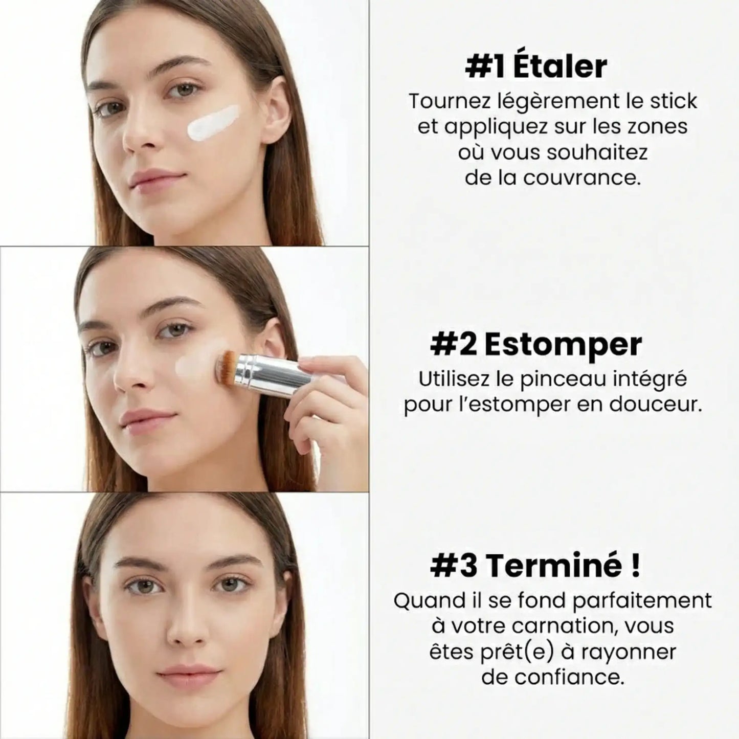 Fond de teint auto adaptatif 2-en-1