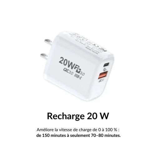 Chargeur Rapide 20W – Performance Optimale