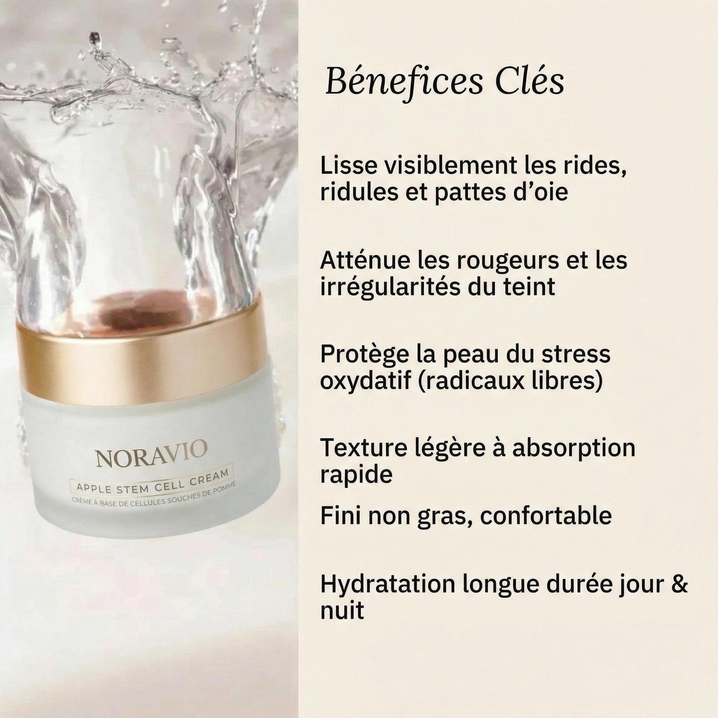 Crème régénérante aux cellules souches de pomme