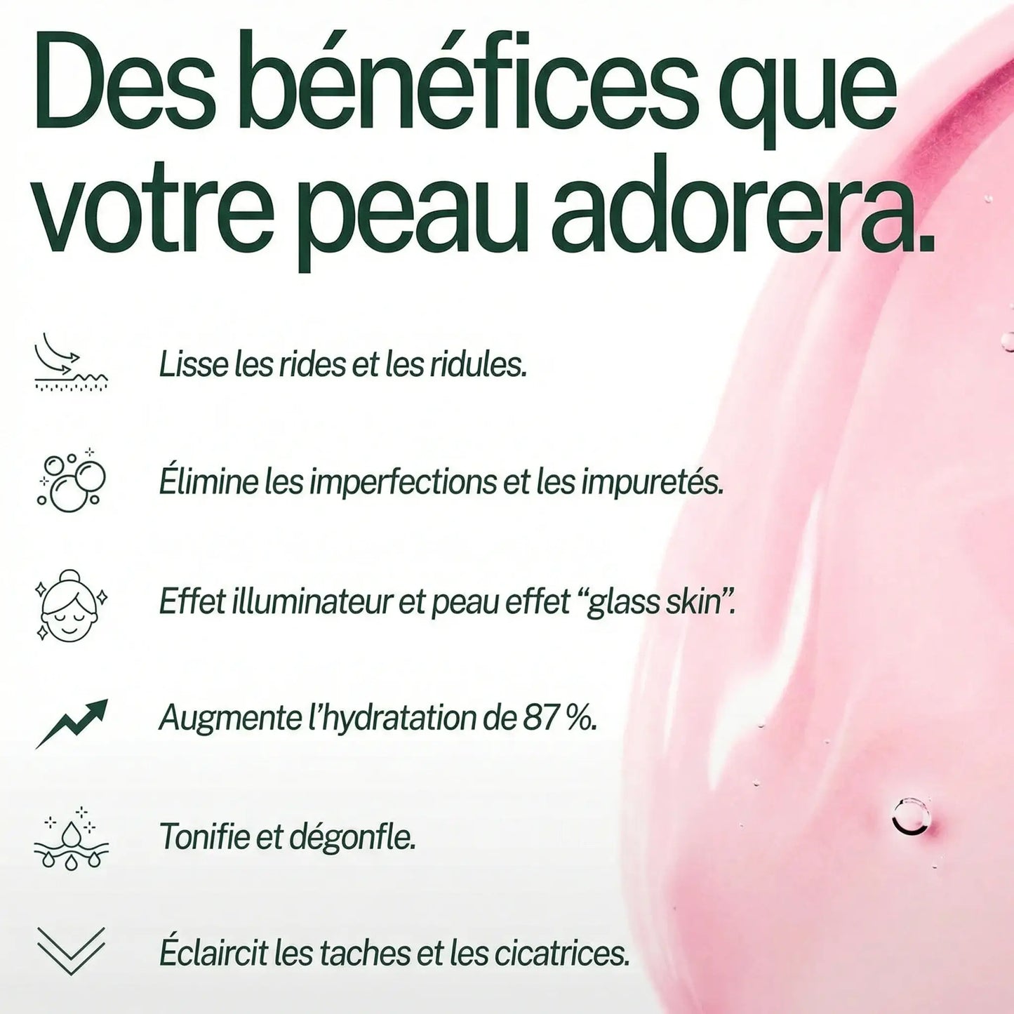 Masque au Bio-Collagène – Effet Peau Lisse & Éclat