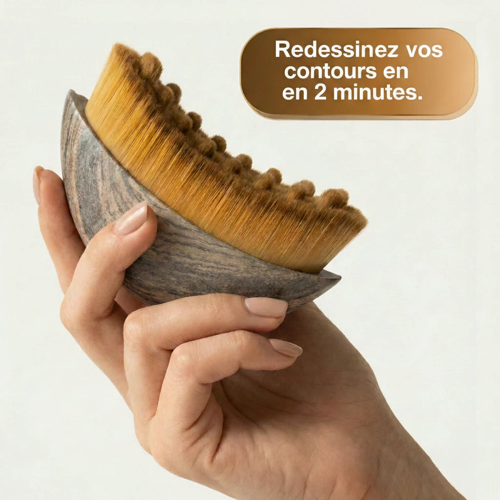 Brosse sculptante visage – drainage lymphatique