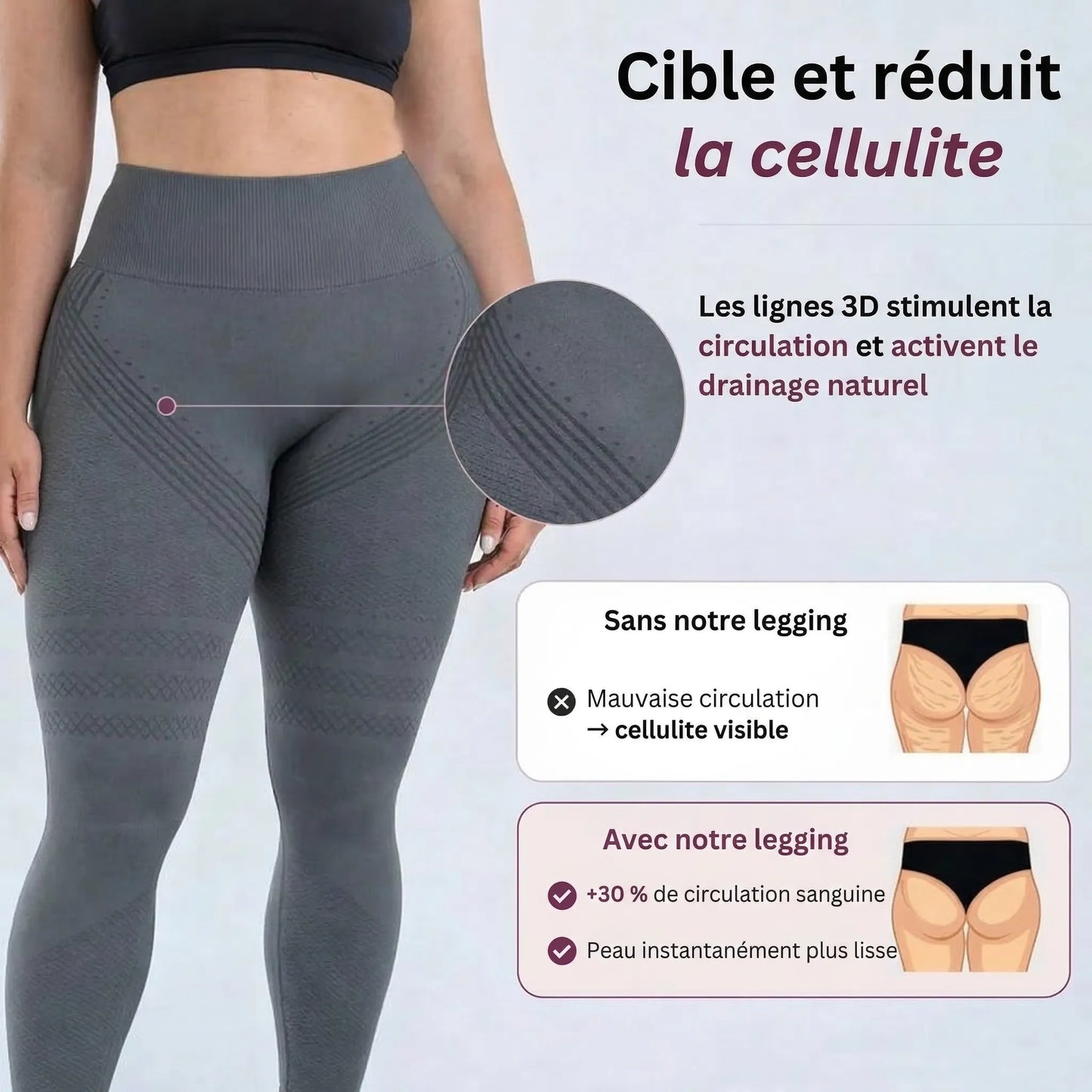 Legging Sculptant Anti-Cellulite 3D