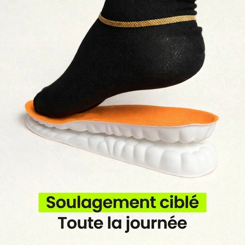 Semelles de soulagement pour douleurs du talon & fasciite plantaire