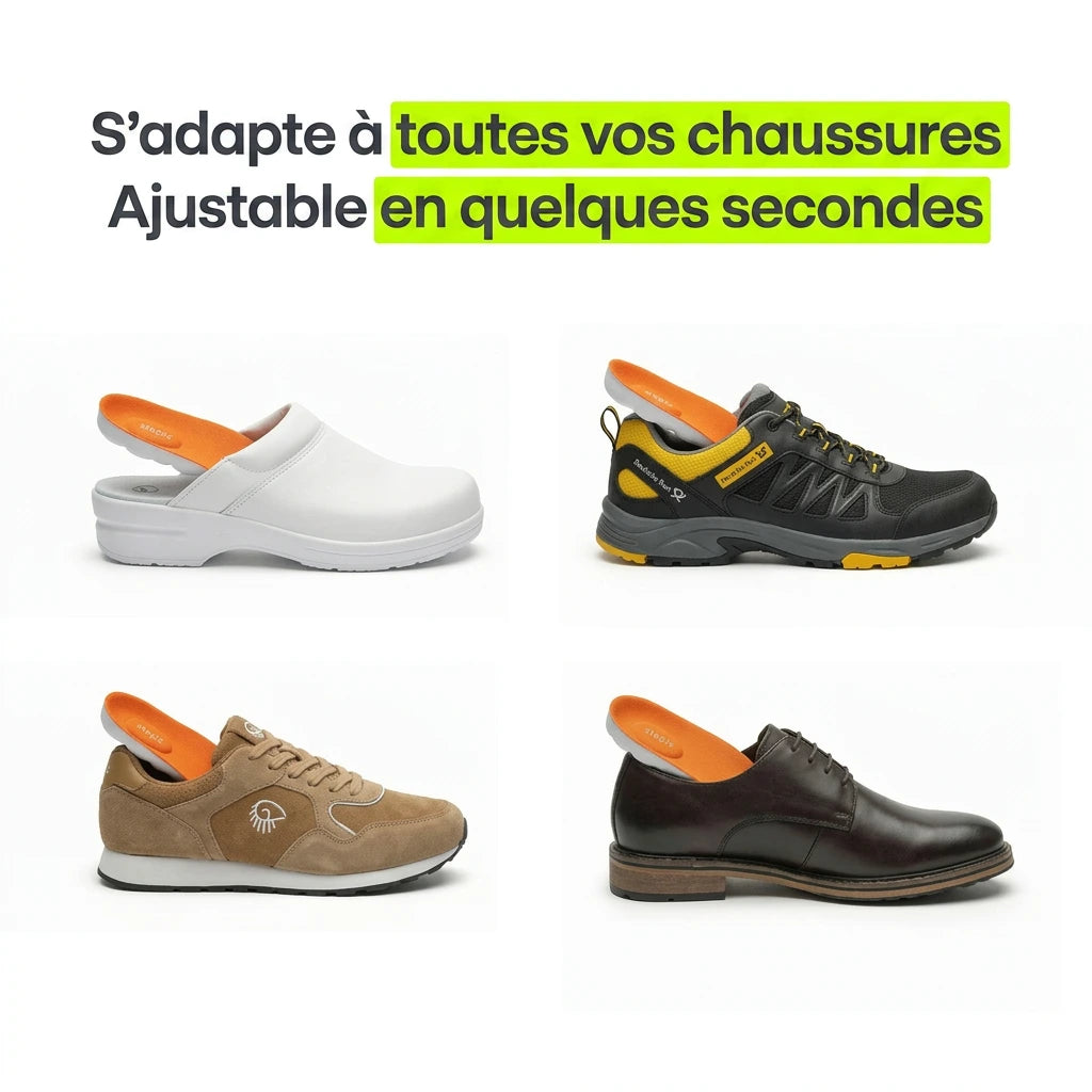 Semelles de soulagement pour douleurs du talon & fasciite plantaire