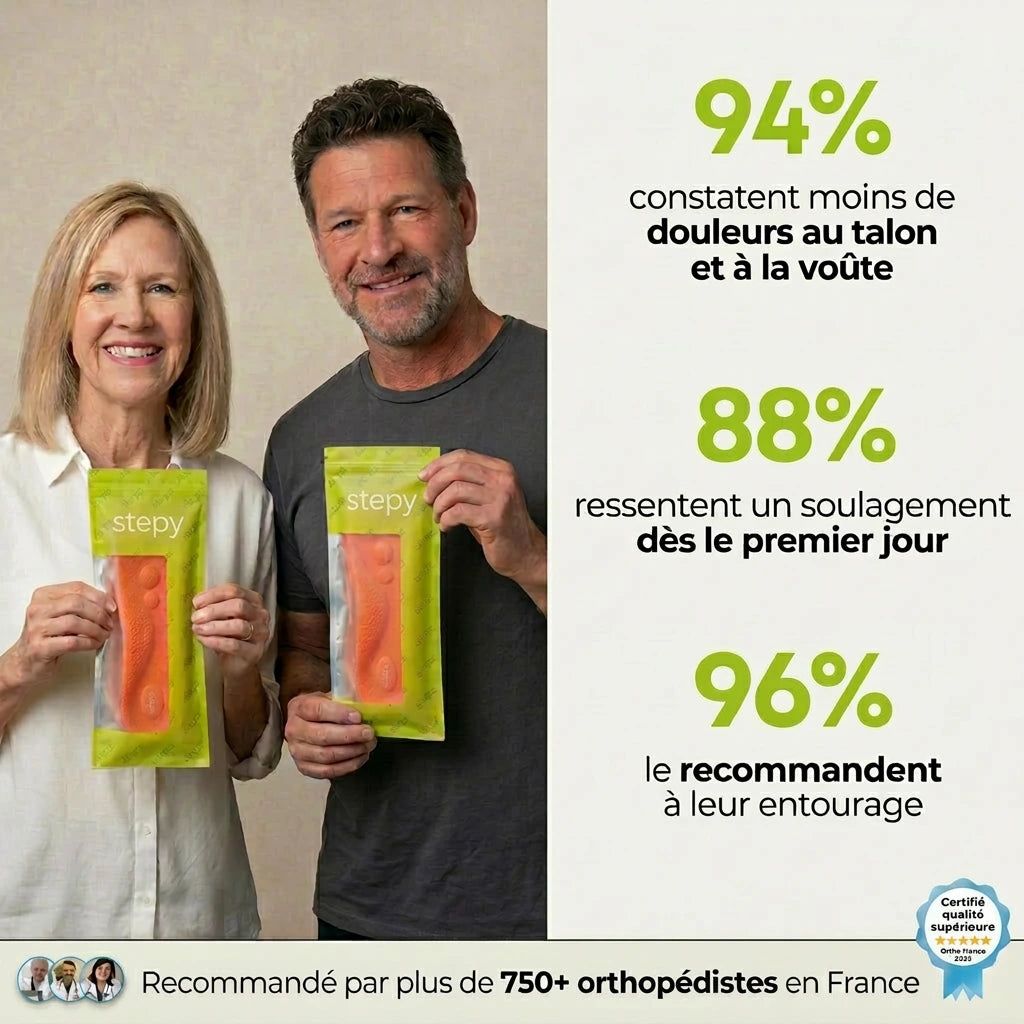 Semelles de soulagement pour douleurs du talon & fasciite plantaire