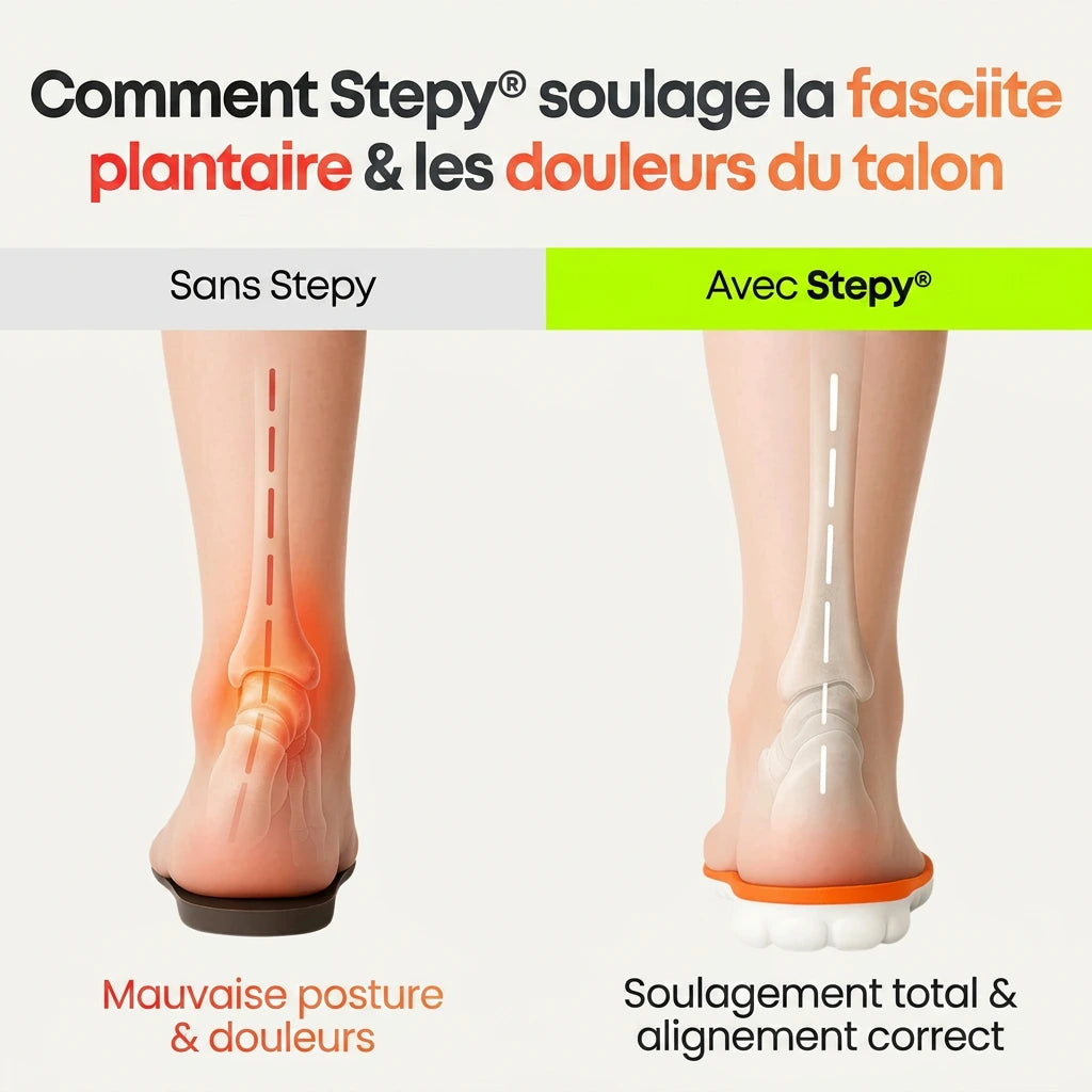 Semelles de soulagement pour douleurs du talon & fasciite plantaire