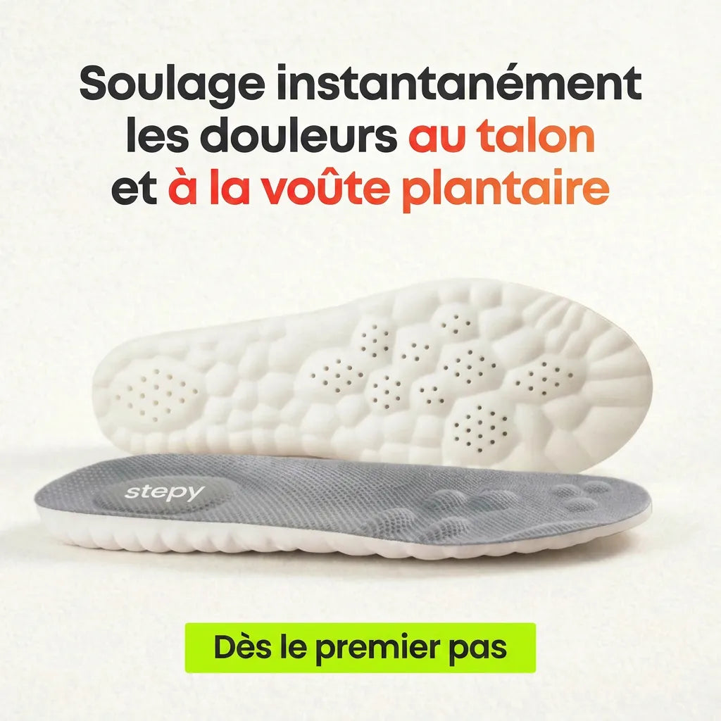 Semelles de soulagement pour douleurs du talon & fasciite plantaire