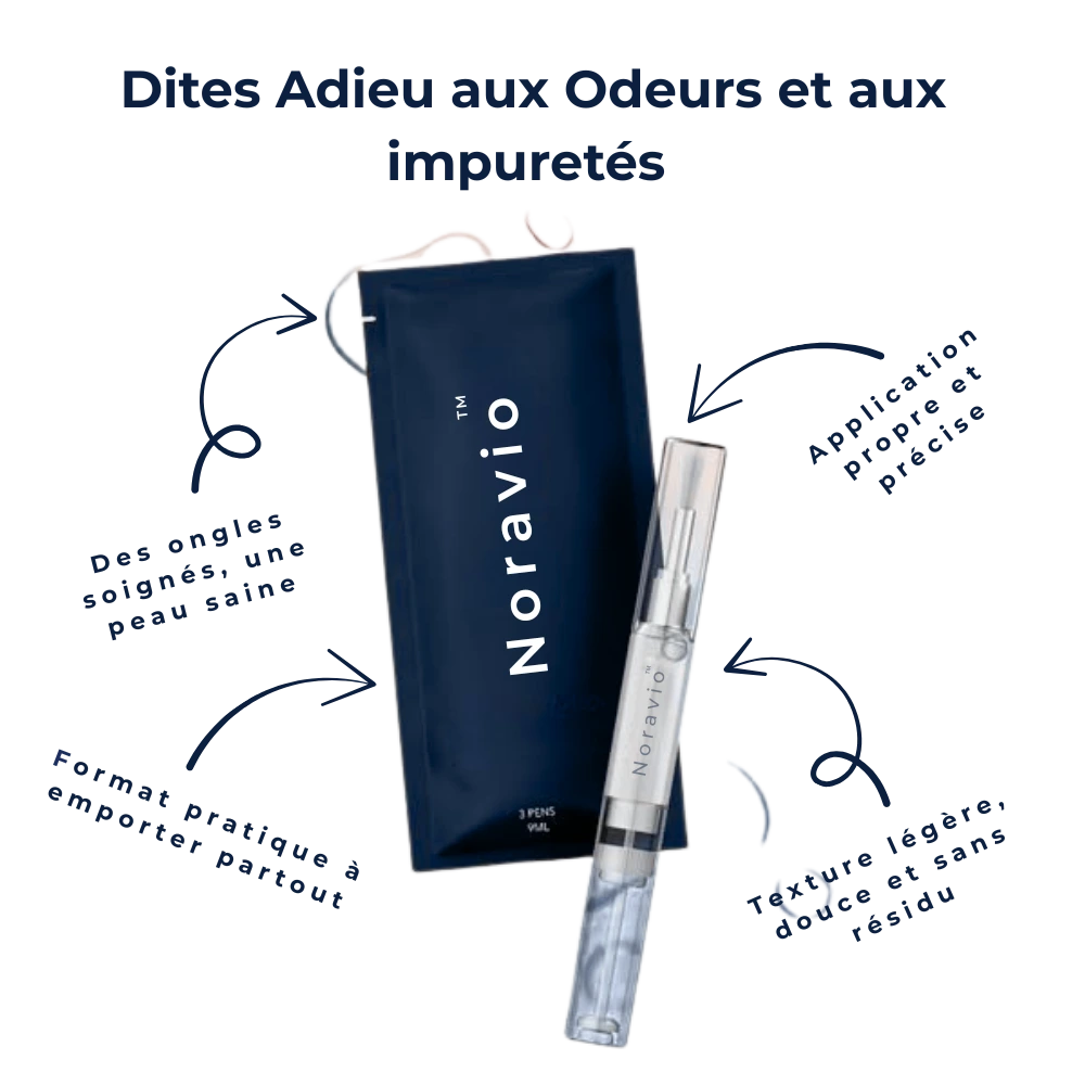 Stylo Ongles Noravio™ | Soin purifiant & réparateur