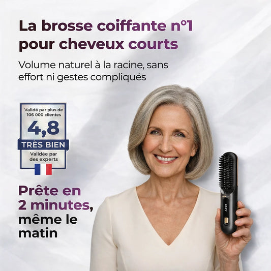 Brosse coiffante pour cheveux courts – Noravio™
