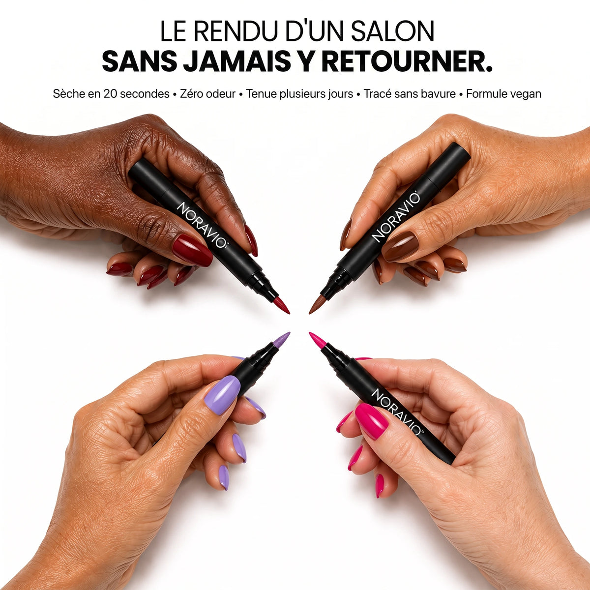 Stylos Vernis à Ongles — Sans Lampe UV  |  Noravio ™